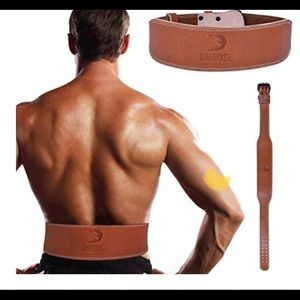 DMOOSE Leather Weightlifting Belt 36” Long